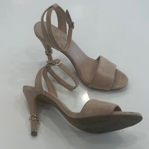 Coach Tan Strappy Heels